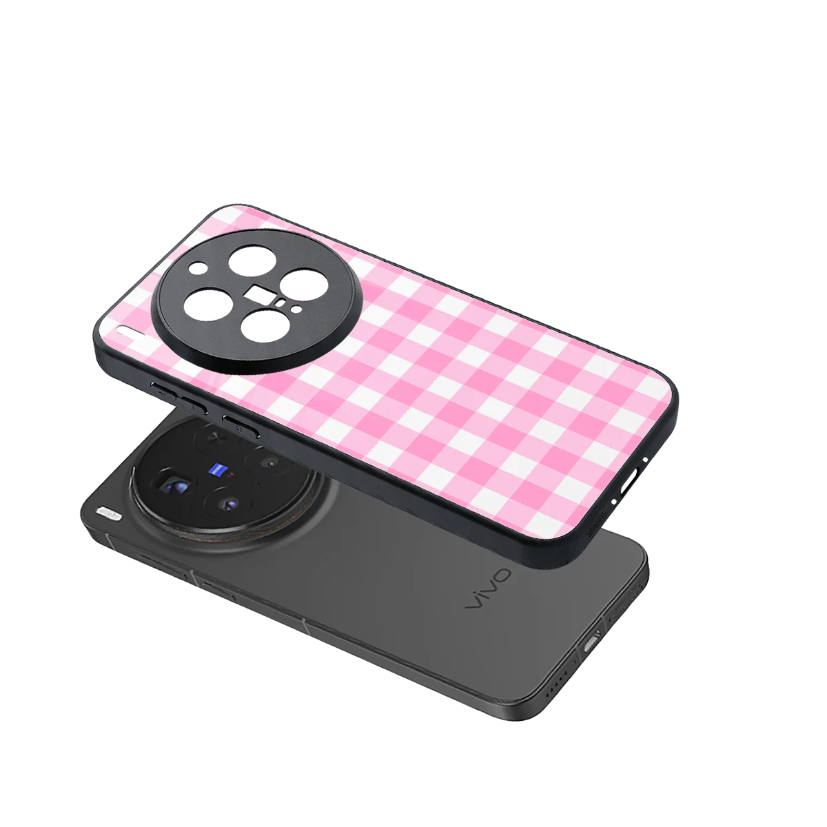 Hankie Harmony sleek vivo x300 pro cover with tempered glass back and TPU edges