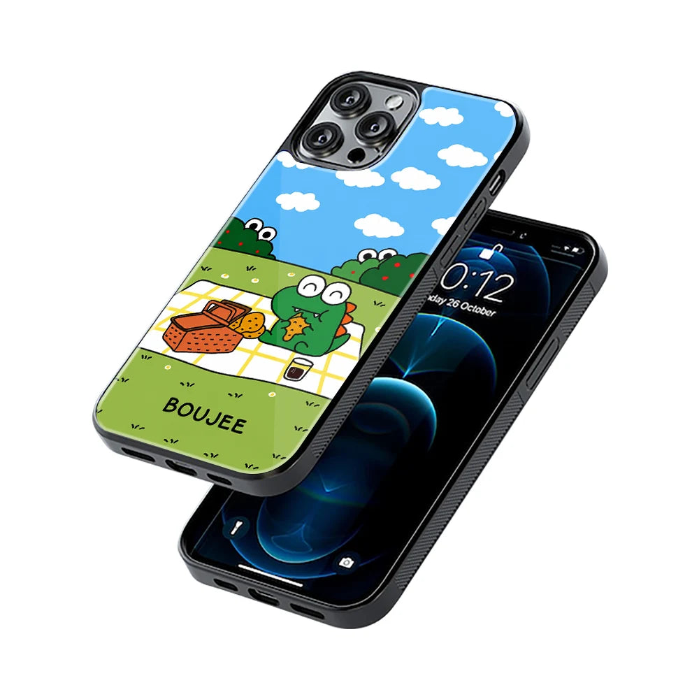 Protective Glass Back Phone Case Compatible with iPhone, Samsung, OnePlus, Pixel & More