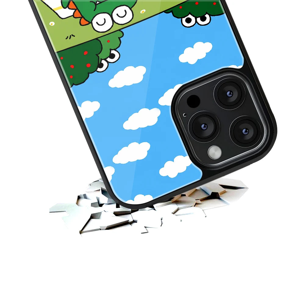 Durable Glass Back Mobile Case for iPhone, Samsung, OnePlus, Google Pixel, Redmi, Vivo, Oppo