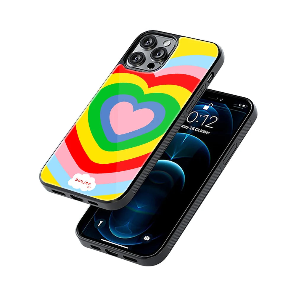 Protective Glass Back Phone Case Compatible with iPhone, Samsung, OnePlus, Pixel & More