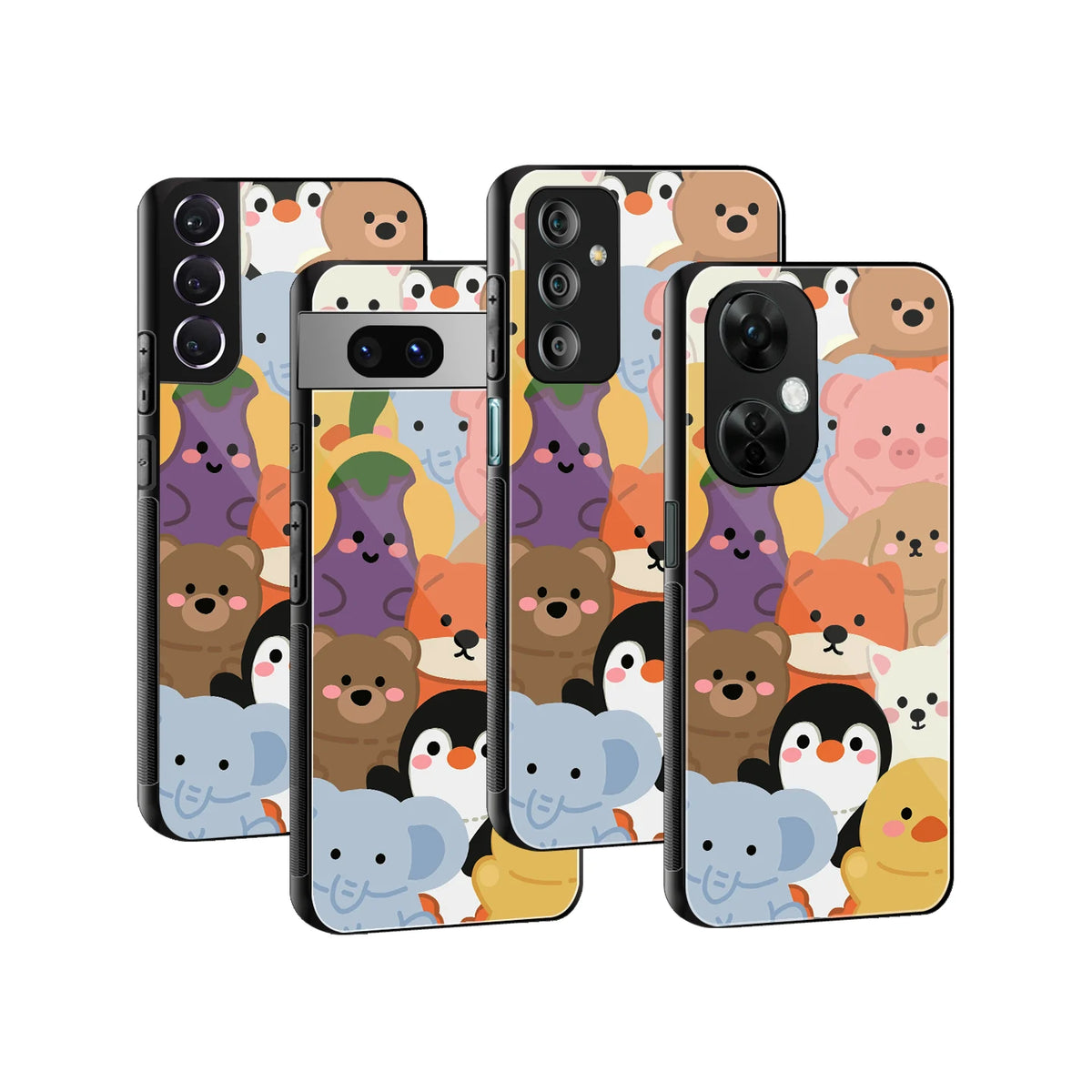 Stylish Glass Back Case for All Smartphones iPhone, Samsung, OnePlus, Pixel, Redmi, Oppo, Vivo, Motorola
