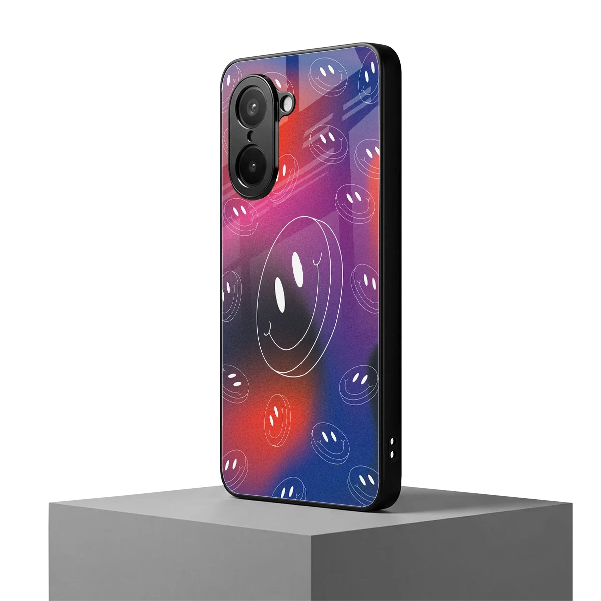 Happy Vibes oneplus nord ce5 5g mobile cover | shockproof glass phone case