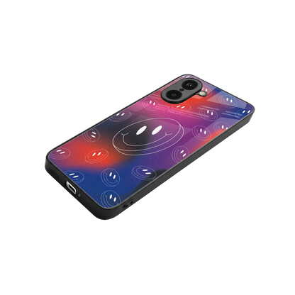 Happy Vibes stylish phone case for oneplus nord ce5 5g | glossy glass and slim fit