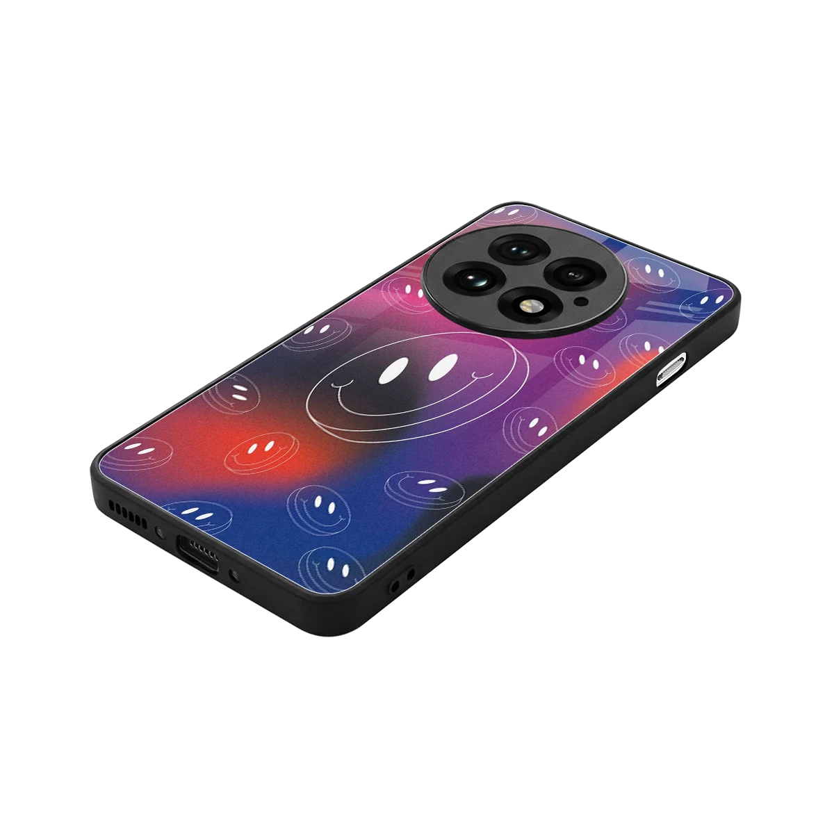 Happy Vibes stylish phone case for oneplus 13 | glossy glass and slim fit
