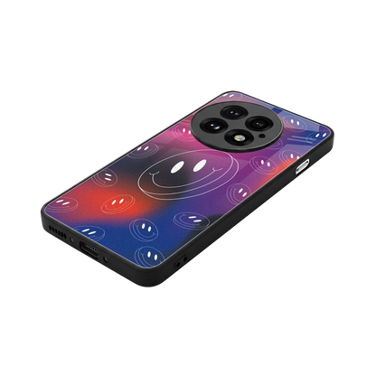 Happy Vibes stylish phone case for oneplus 13 | glossy glass and slim fit