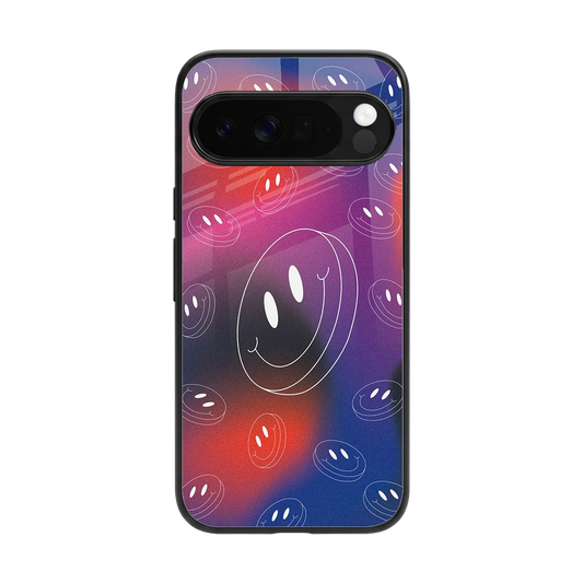 Happy Vibes back phone cover | glass case for google pixel 10 pro xl