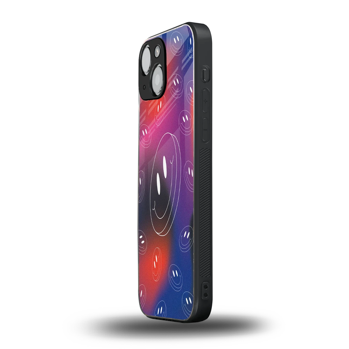 Happy Vibes iphone 13 mini mobile cover | shockproof glass phone case