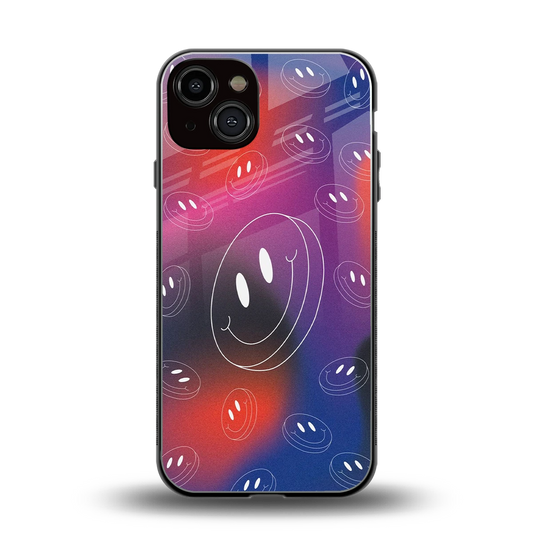 Happy Vibes back phone cover | glass case for iphone 13
