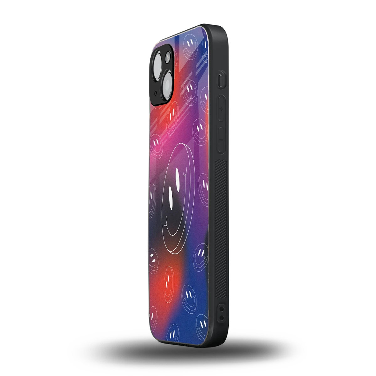 Happy Vibes iphone 15 mobile cover | shockproof glass phone case