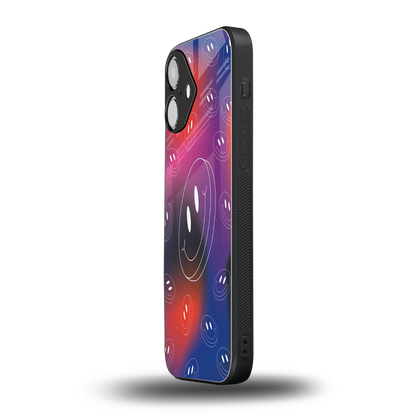 Happy Vibes iPhone 16 mobile cover | shockproof glass phone case