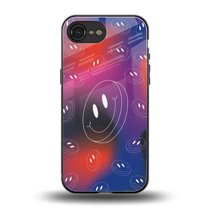 Happy Vibes back phone cover | glass case for iphone 16e