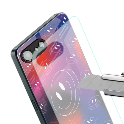 Happy Vibes stylish phone case for iphone 17e | glossy glass and slim fit