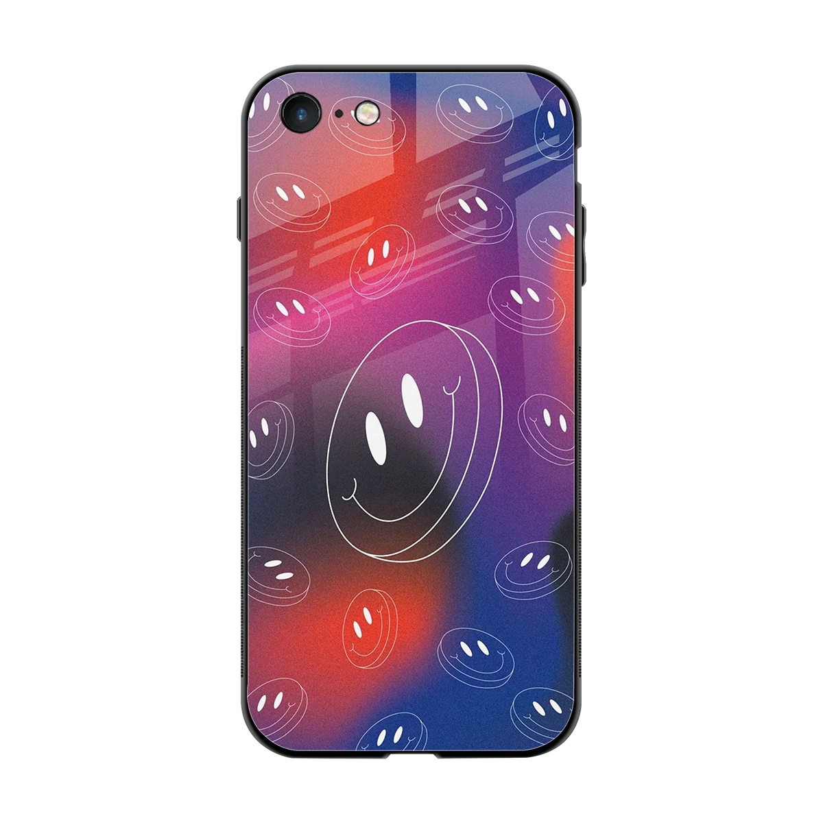 Happy Vibes back phone cover | glass case for iphone 7