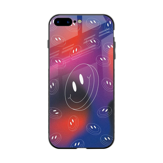 Happy Vibes back phone cover | glass case for iphone 8 plus