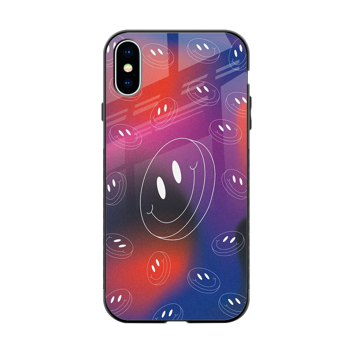 Happy Vibes back phone cover | glass case for iphone x