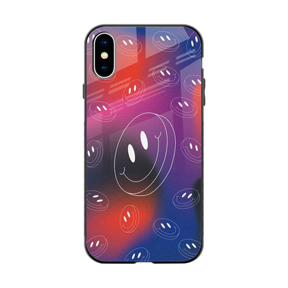 Happy Vibes back phone cover | glass case for iphone x