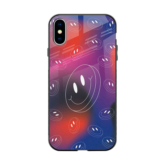 Happy Vibes back phone cover | glass case for iphone x