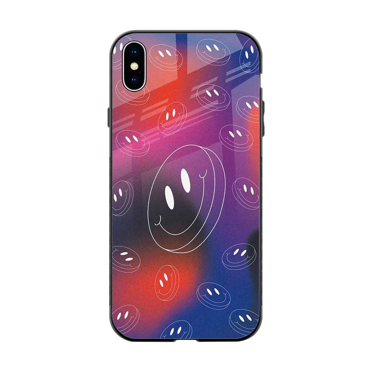 Happy Vibes back phone cover | glass case for iphone xs max