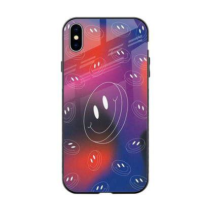 Happy Vibes back phone cover | glass case for iphone xs max