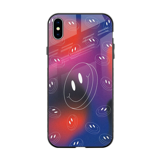 Happy Vibes back phone cover | glass case for iphone xs max