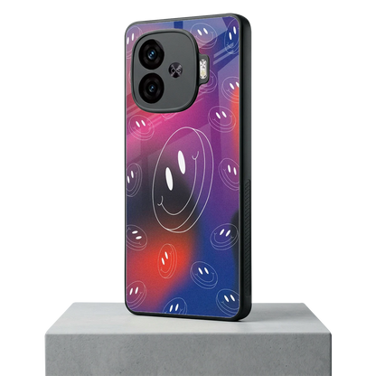 Happy Vibes iqoo neo 10r 5g mobile cover | shockproof glass phone case