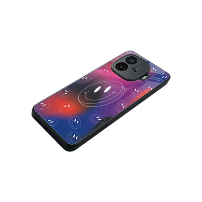 Happy Vibes stylish phone case for iqoo neo 10r 5g | glossy glass and slim fit