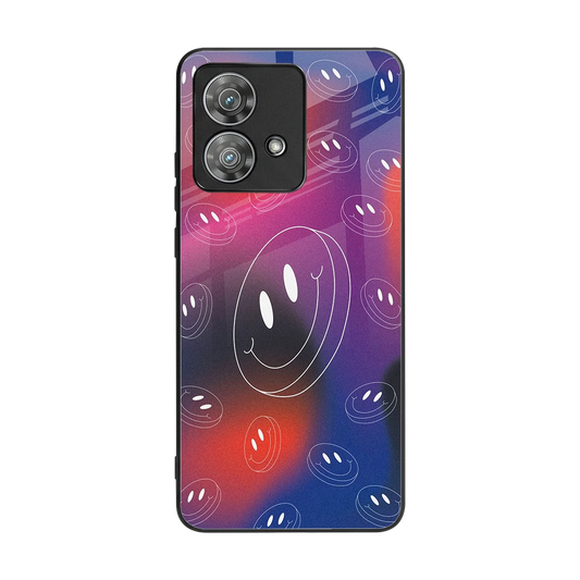 Happy Vibes back phone cover | glass case for motorola edge 40 neo 5g