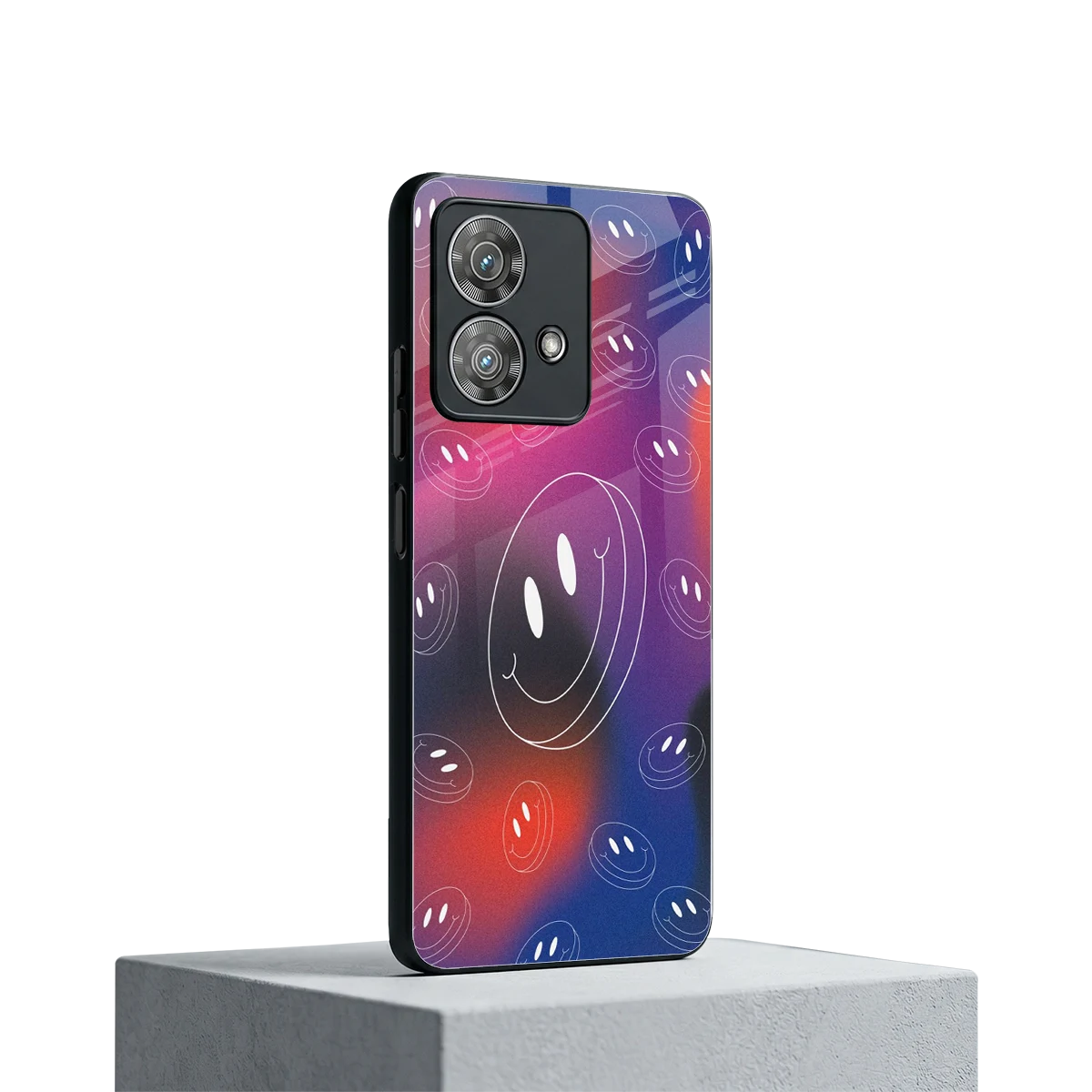 Happy Vibes motorola edge 40 neo 5g mobile cover | shockproof glass phone case