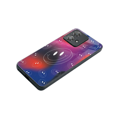 Happy Vibes stylish phone case for motorola edge 40 neo 5g | glossy glass and slim fit