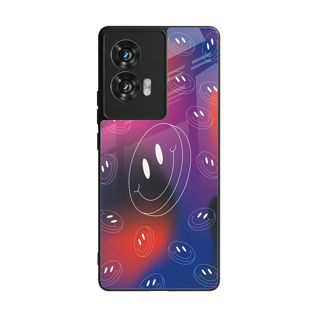 Happy Vibes back phone cover | glass case for motorola edge 50 fusion