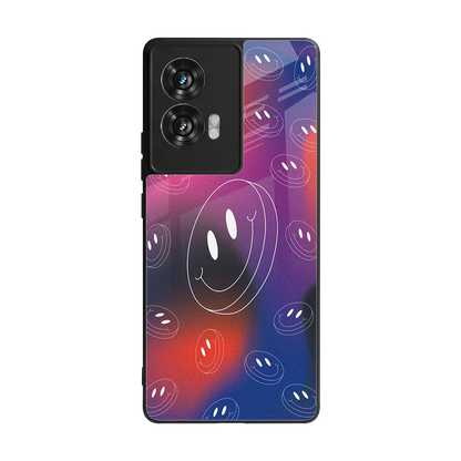 Happy Vibes back phone cover | glass case for motorola edge 50 fusion