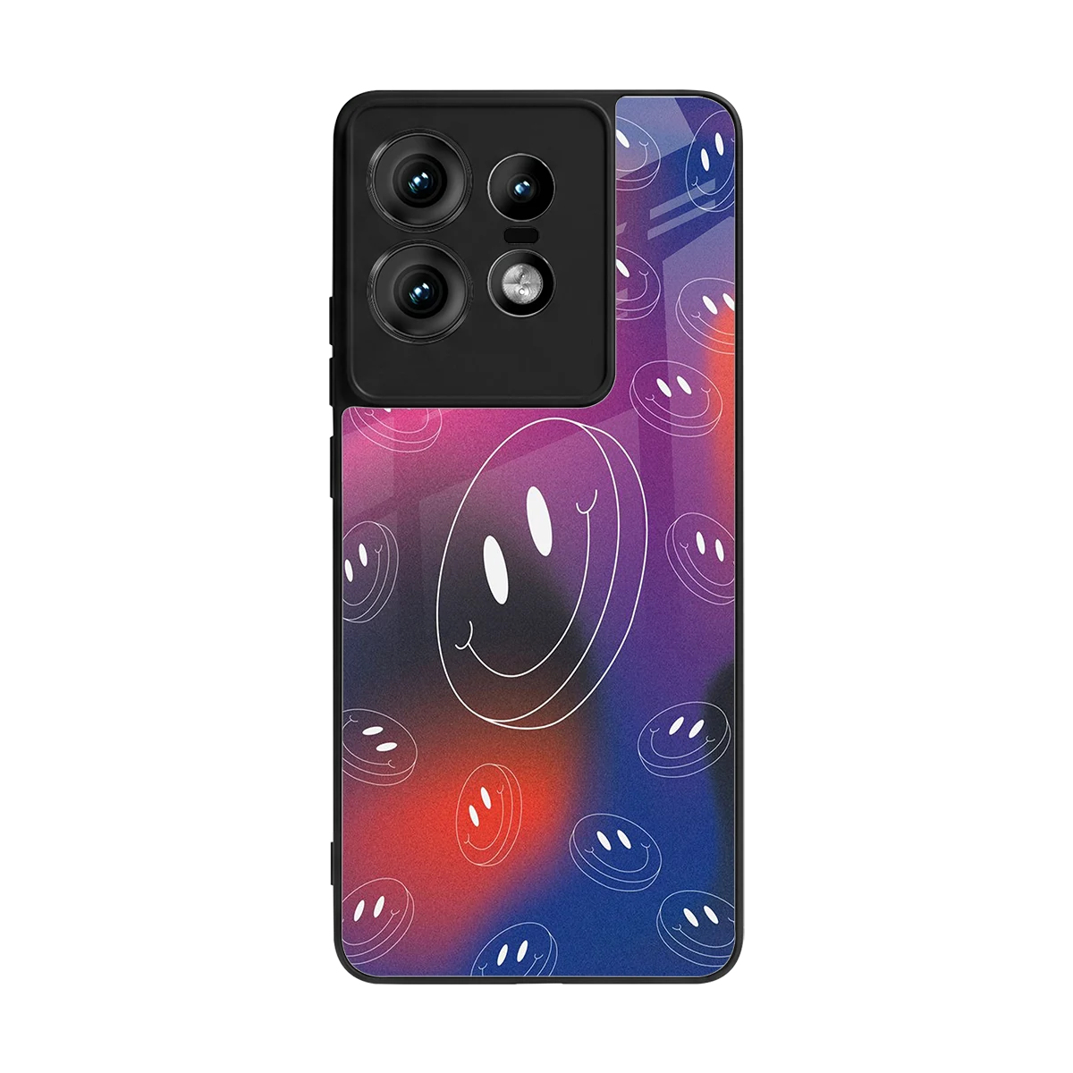 Happy Vibes back phone cover | glass case for motorola edge 50 pro