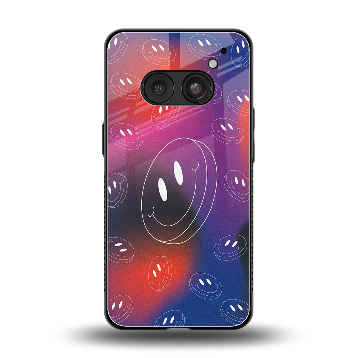 Happy Vibes back phone cover | glass case for nothing phone 2a plus