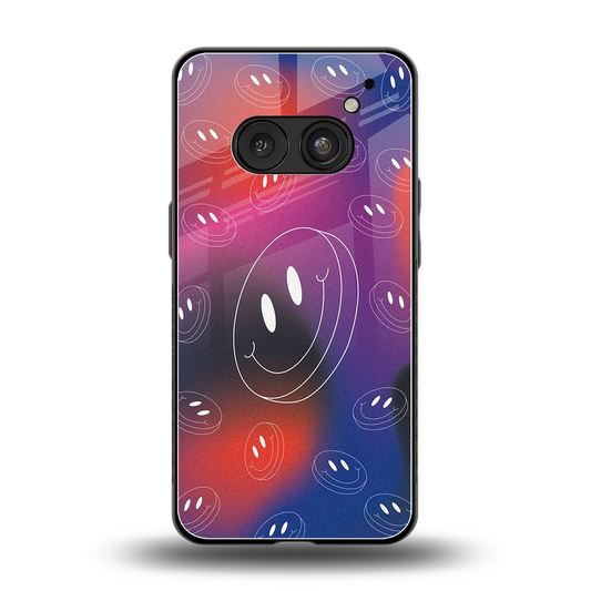 Happy Vibes back phone cover | glass case for nothing phone 2a plus