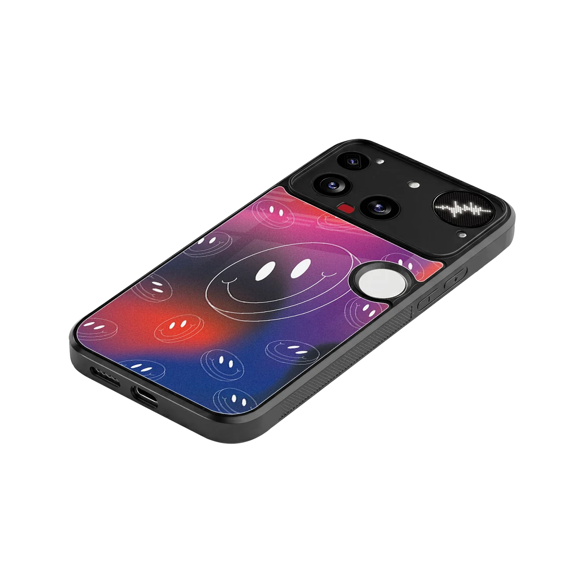 Happy Vibes stylish phone case for nothing phone 3 | glossy glass and slim fit