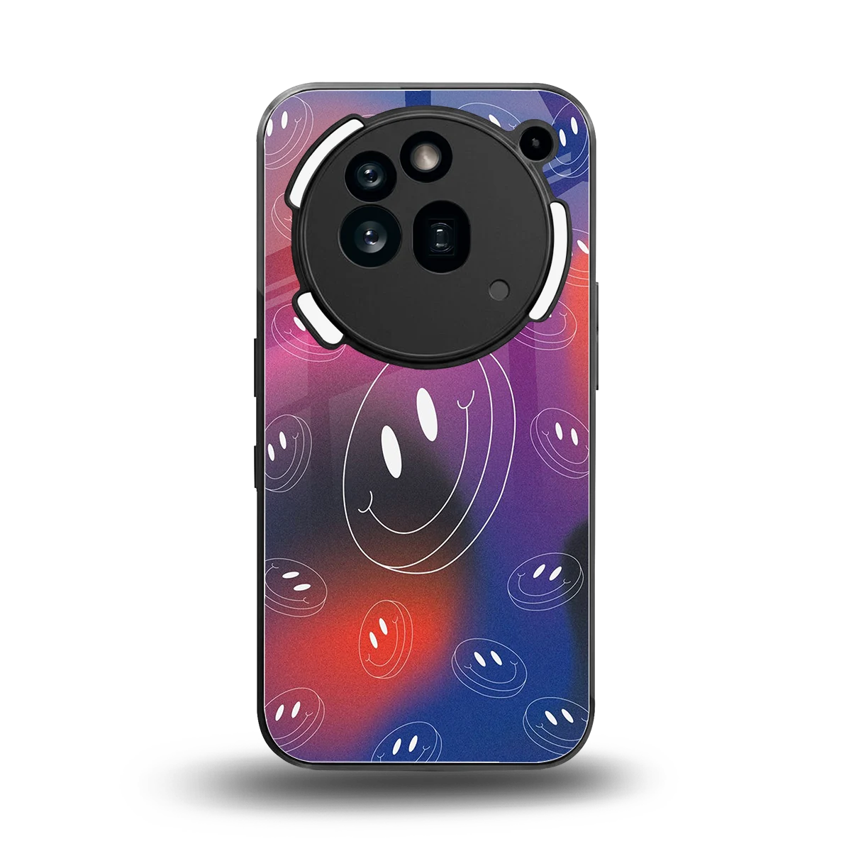 Happy Vibes back phone cover | glass case for nothing phone 3a pro