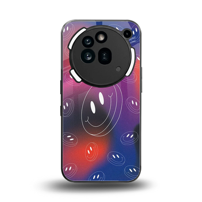 Happy Vibes back phone cover | glass case for nothing phone 3a pro