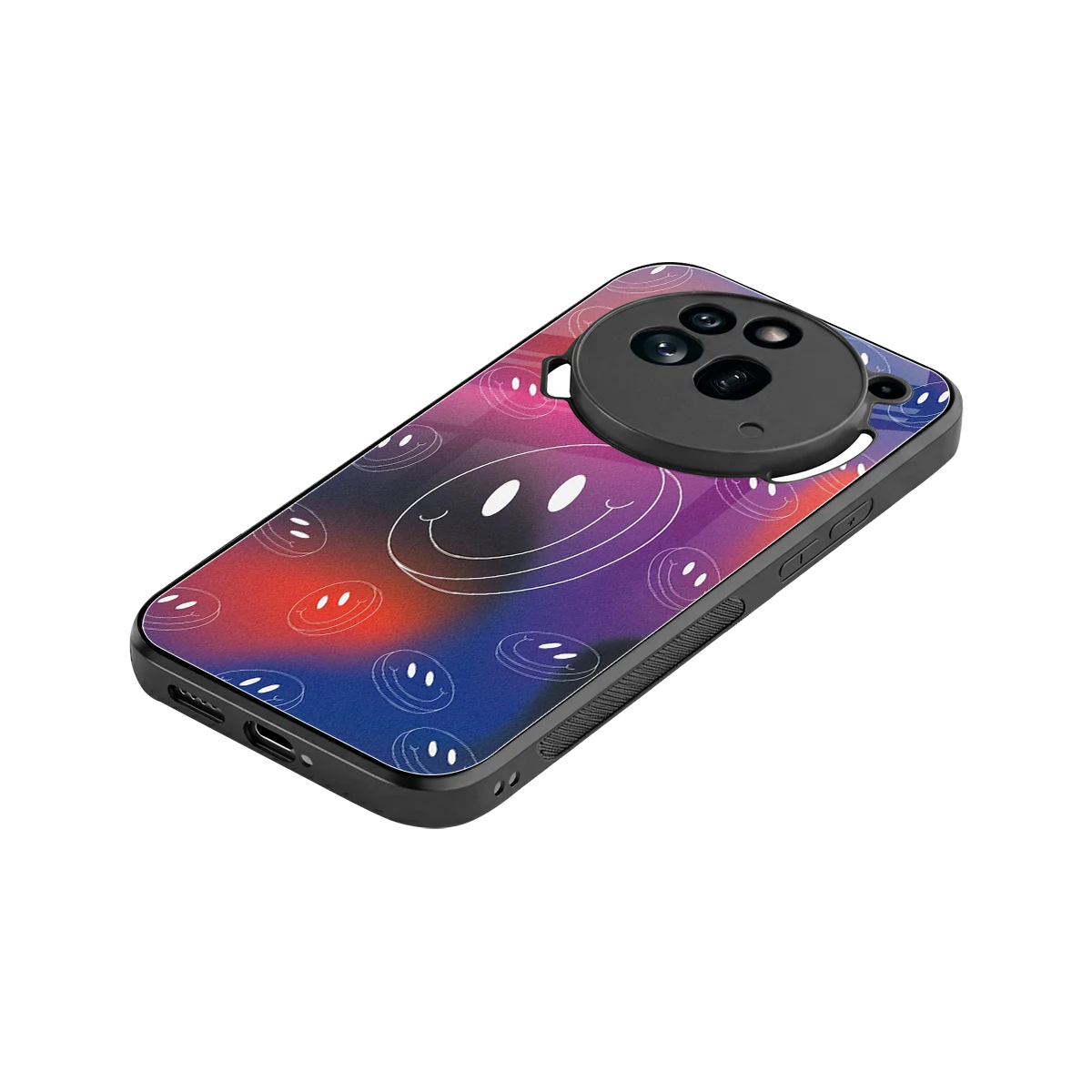Happy Vibes stylish phone case for nothing phone 3a pro | glossy glass and slim fit