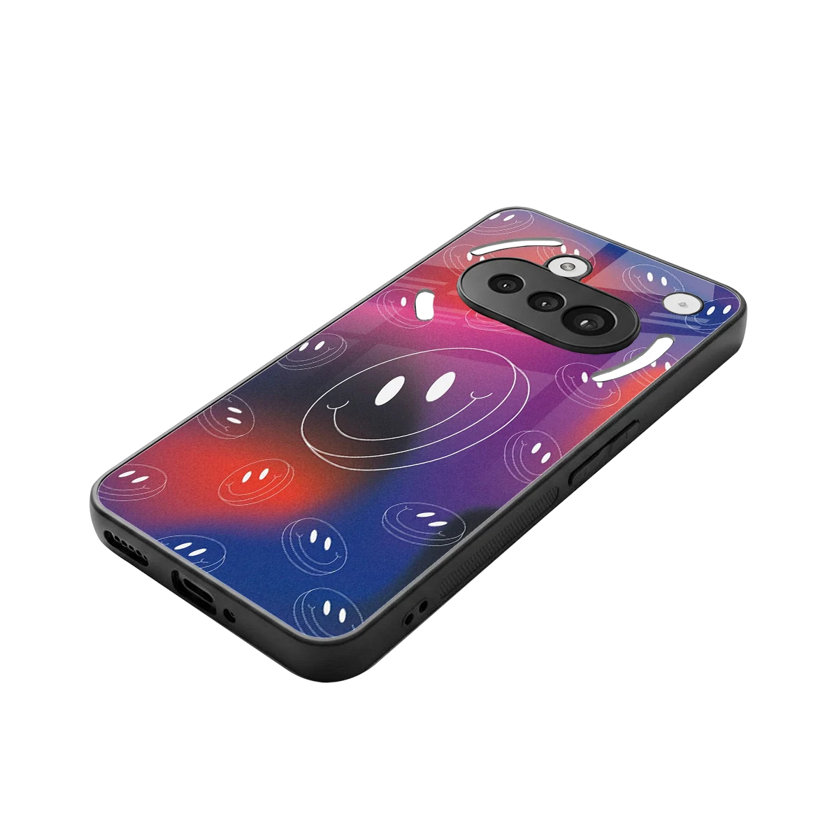 Happy Vibes stylish phone case for nothing phone 3a | glossy glass and slim fit