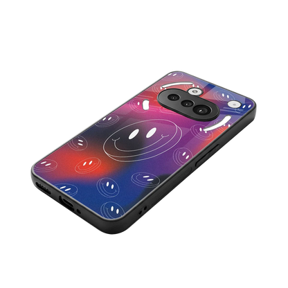 Happy Vibes stylish phone case for nothing phone 3a | glossy glass and slim fit