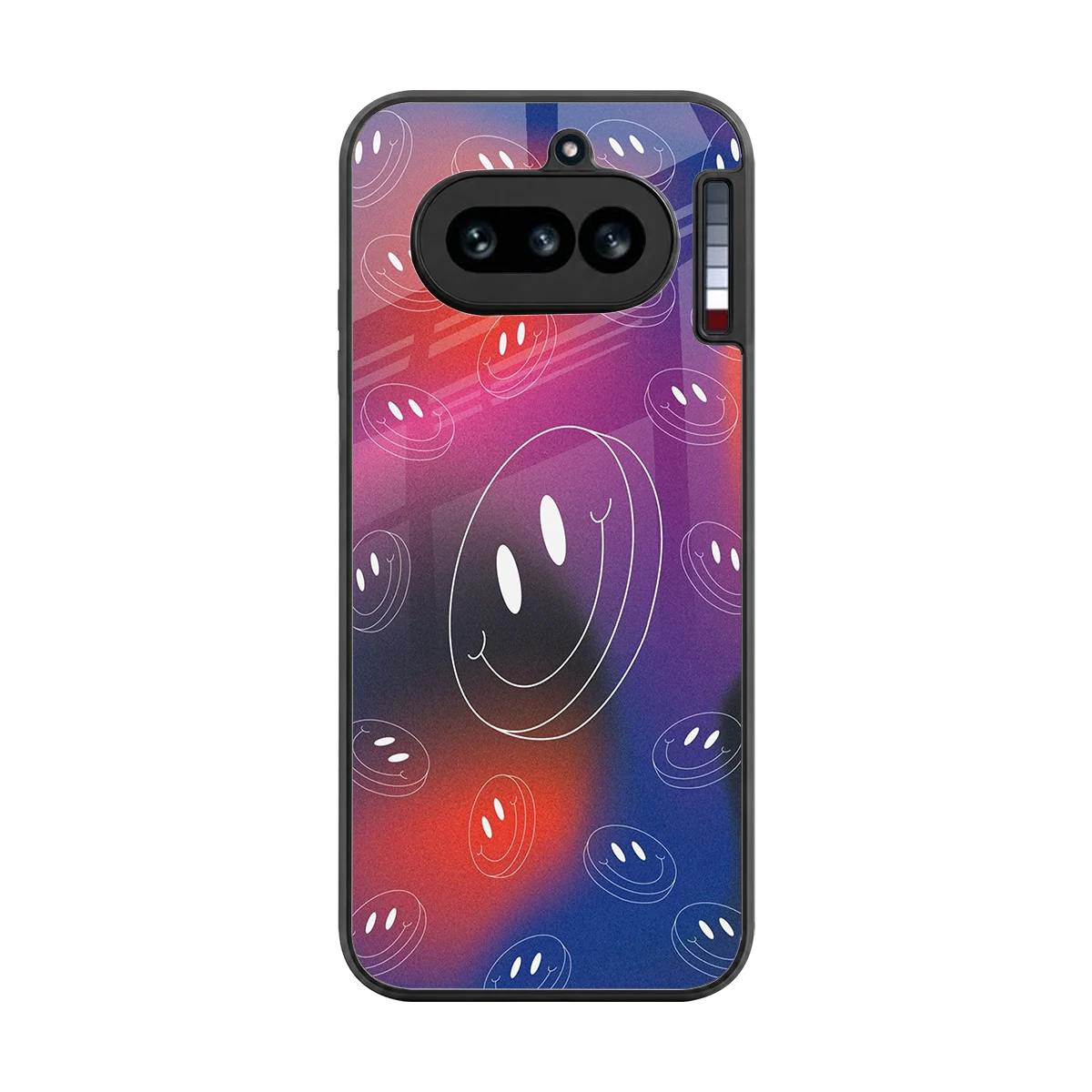 Happy Vibes back phone cover | glass case for nothing phone 4a