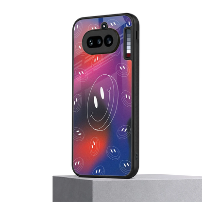 Happy Vibes nothing phone 4a mobile cover | shockproof glass phone case