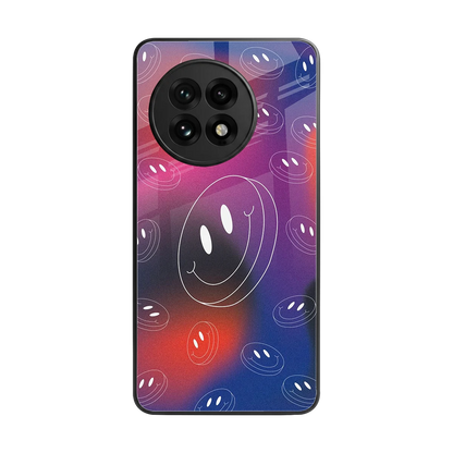 Happy Vibes back phone cover | glass case for oneplus 13r