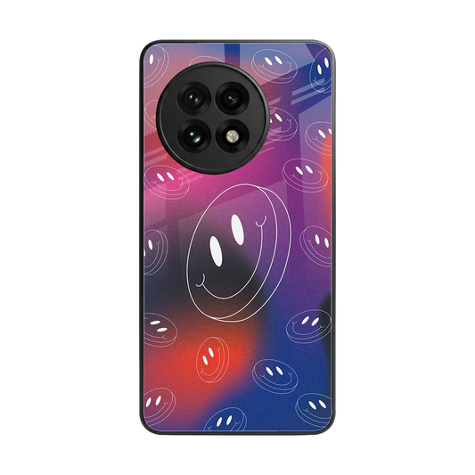 Happy Vibes back phone cover | glass case for oneplus 13r