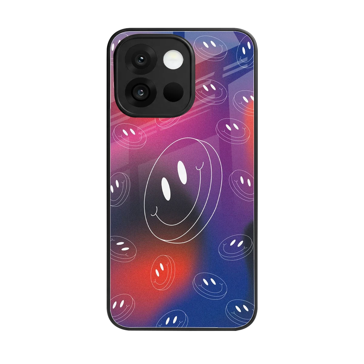 Happy Vibes back phone cover | glass case for oneplus 13s