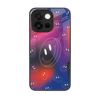 Happy Vibes back phone cover | glass case for oneplus 13s