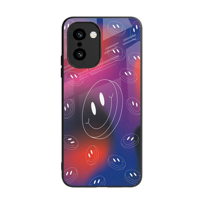 Happy Vibes back phone cover | glass case for oneplus 15r