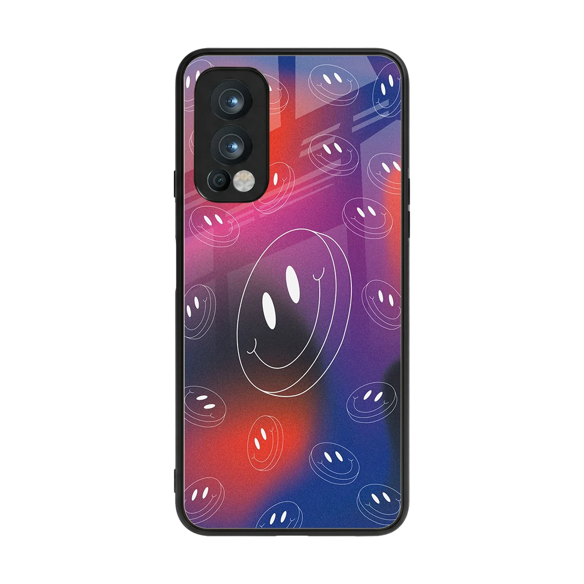 Happy Vibes back phone cover | glass case for oneplus nord 2