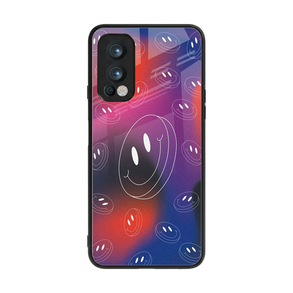 Happy Vibes back phone cover | glass case for oneplus nord 2