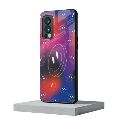 Happy Vibes oneplus nord 2 mobile cover | shockproof glass phone case